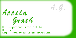 attila grath business card